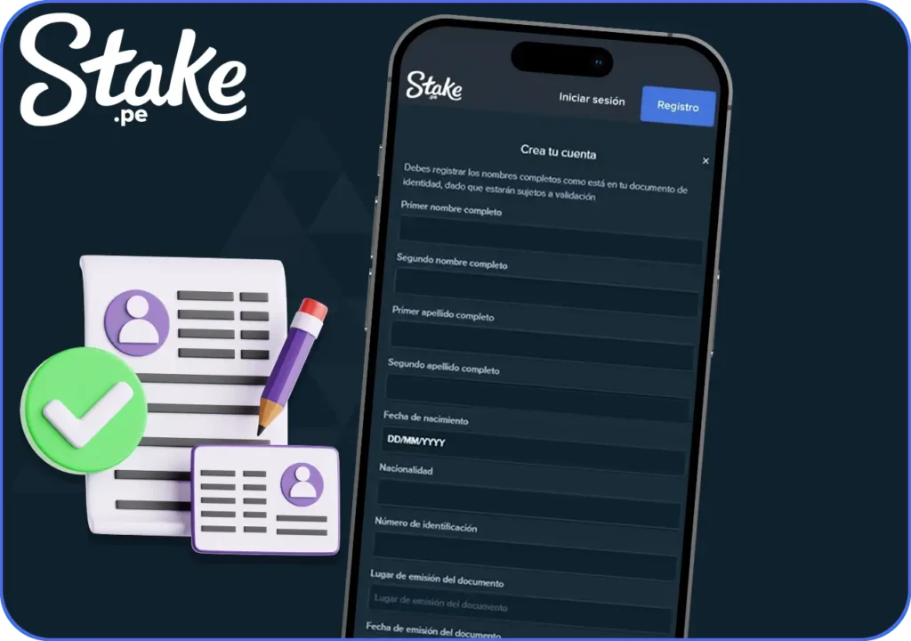 Registrarse la aplicación Stake Perú